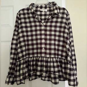 THE GREAT gingham top